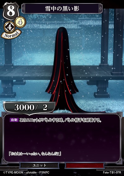 雪中の黒い影 【Fate/TB1/07R】